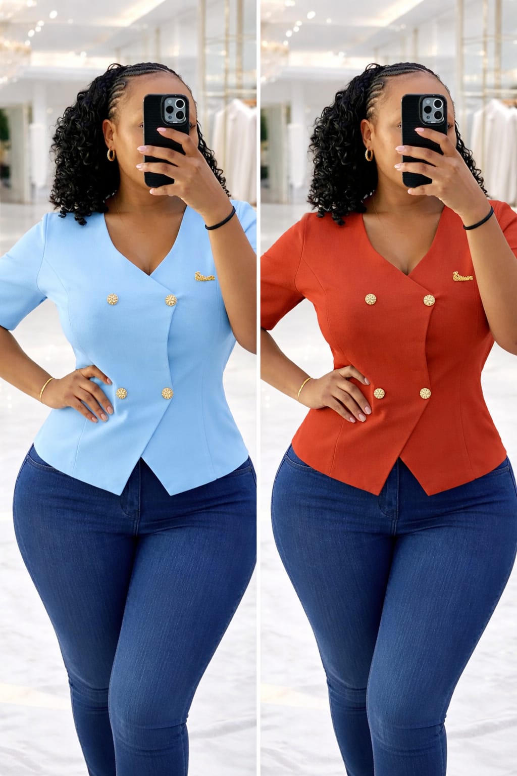 Ladies Sweater Tops With Golden Toned Brooches Stylish Elegant Knitwear Fashion Comfortable Soft Fabric Trendy Chic Design Long Sleeve Pullover Casual Wear Premium Quality Warm Cozy Outfit Luxury