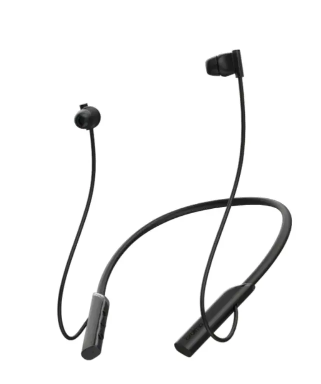 Oraimo Necklace Lite Neckband Wireless Earphone OEB-311 - Black Call Vibration Wireless Headphones IPX4 waterproof and Noise reduction in calls & with dual device connection 30Hr Playtime