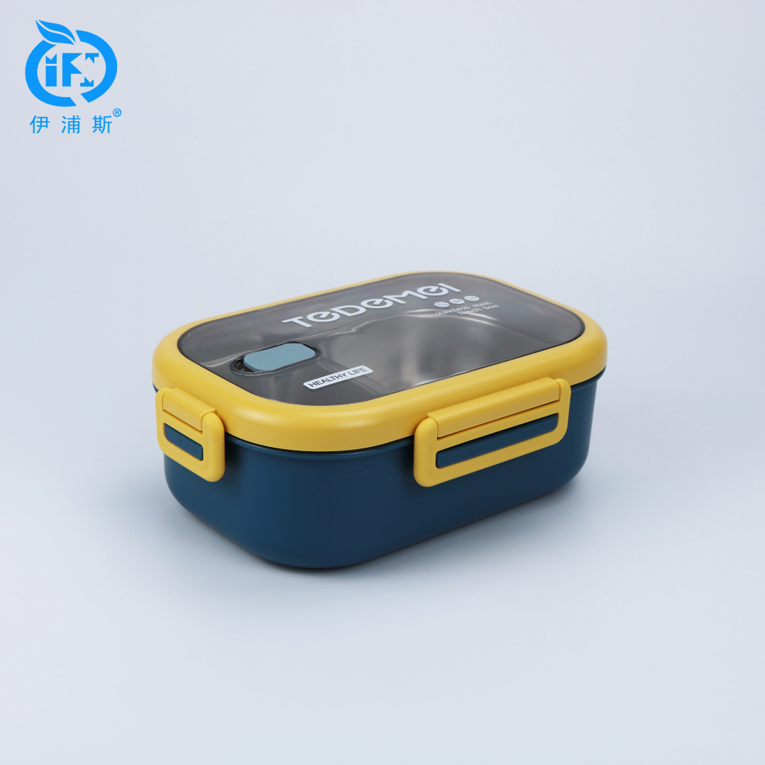 2 compartments plastic bento box reusable pp plastic Tiffin box kids lunch box leak proof BPA free