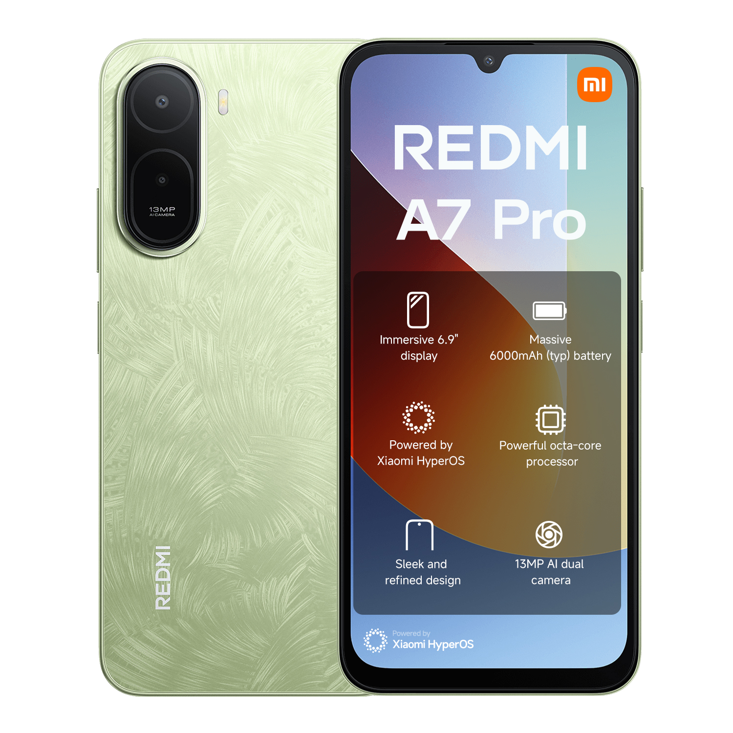 [Exclusive Offer] Brand New Redmi A7 Pro (4GB RAM + 64GB Storage) 4G Smartphone,6.9-inch HD+ IPS LCD, Android 16, 13MP AI Dual Camera, 8MP Front Camera,6000mAh,5W wired fast charging via USB Type-C