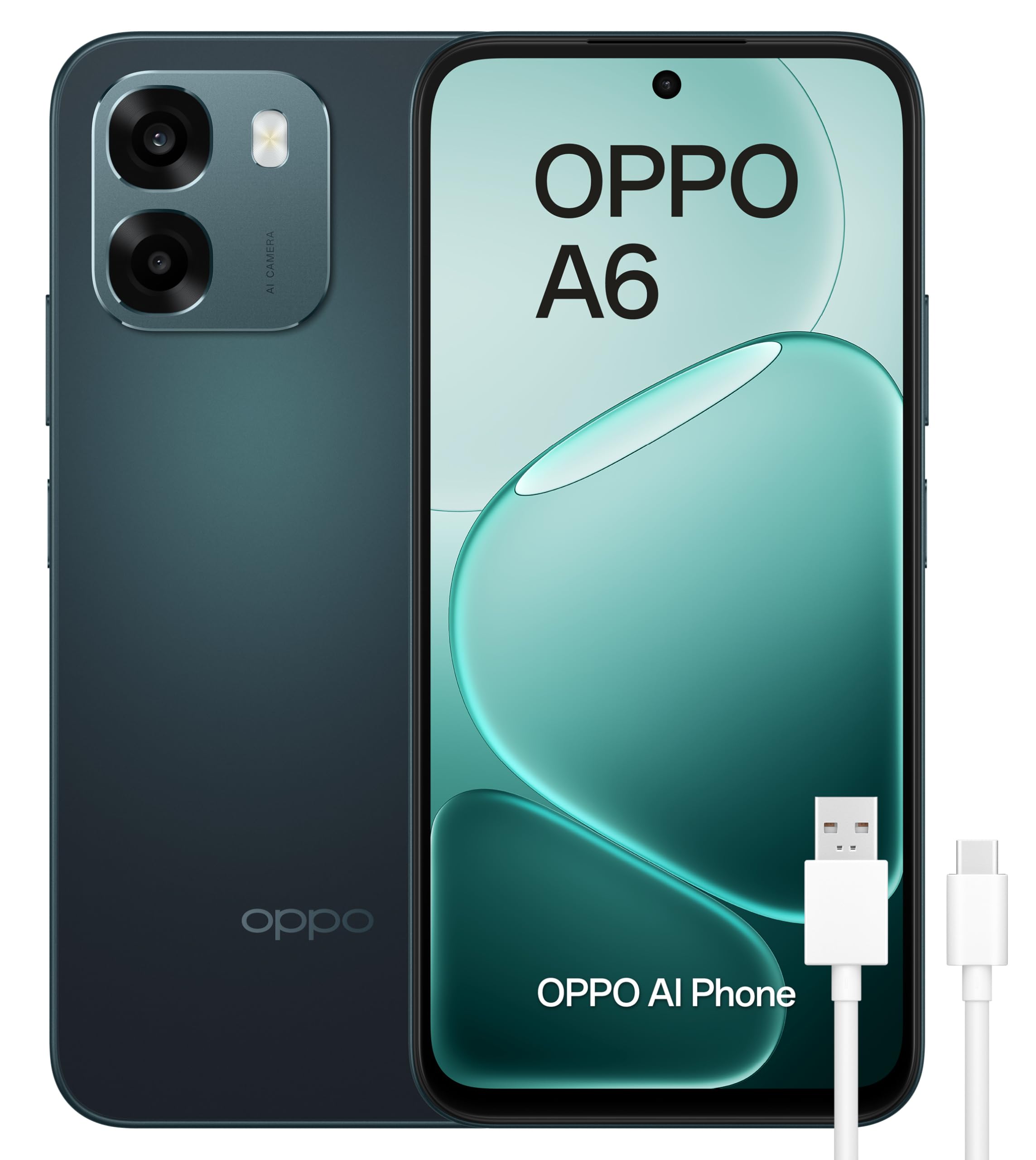 [Exclusive Offer+ Free Earphone & Screen Protector] Brand New OPPO A6 4G Massive 7,000 mAh battery, 45W SUPERVOOC Flash Charge,6.75-inch IPS LCD panel,120Hz, 6GB, or 8GB RAM,128GB or 256GB, Android 15