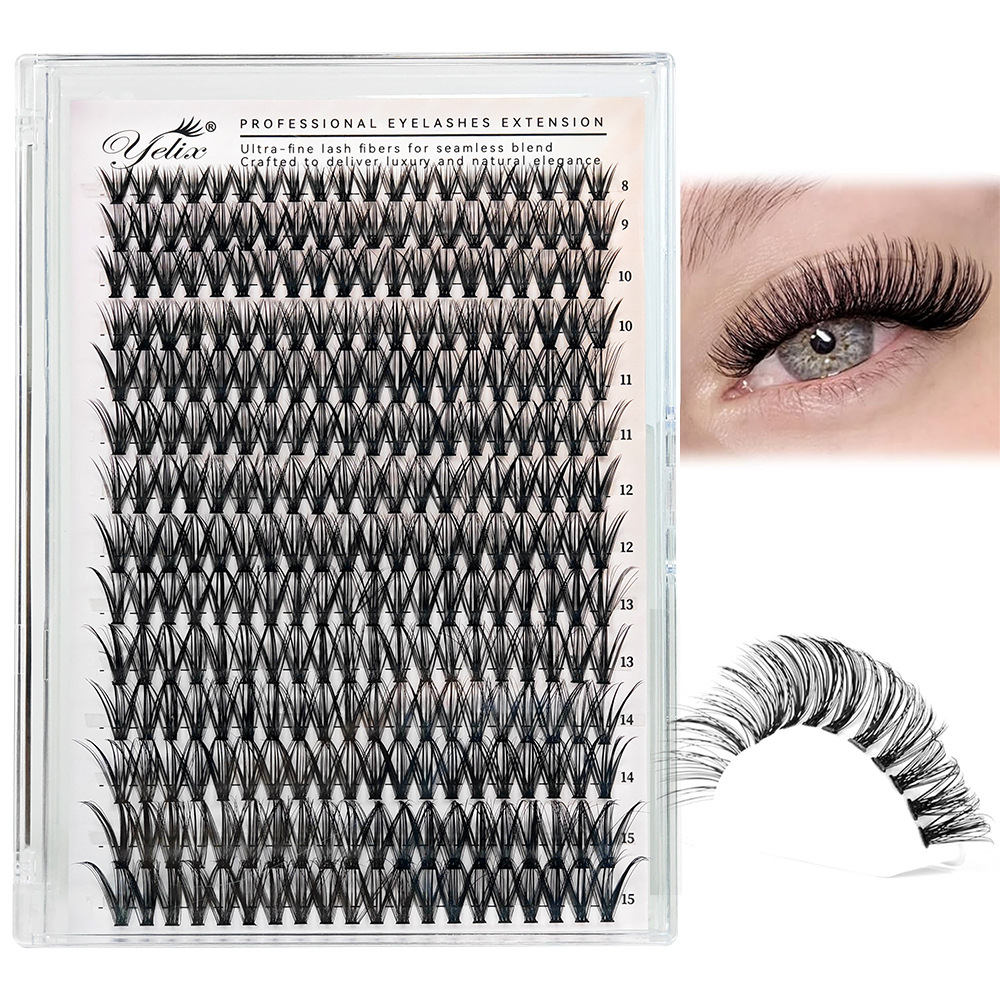 DIY Lash Clusters Kit - 30D/40D Individual Eyelash Extensions 280 Clusters