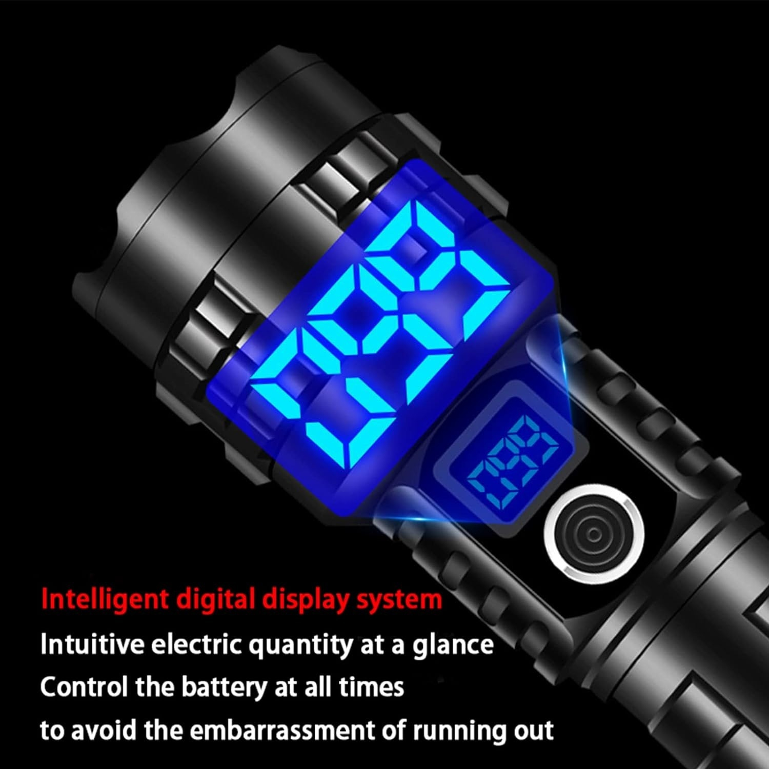 Aluminum LED Flashlight - 500M Long Range Waterproof Torch