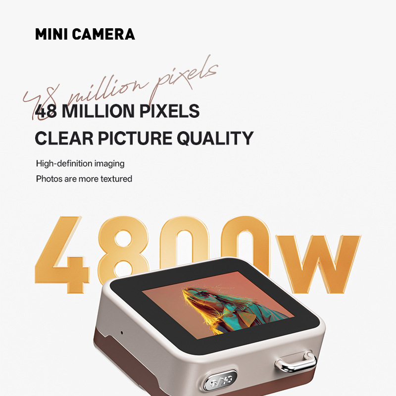 Retro Mini Digital Camera, Portable 1080P Photo Video Cam, Student Pocket Small Camera For Daily Travel