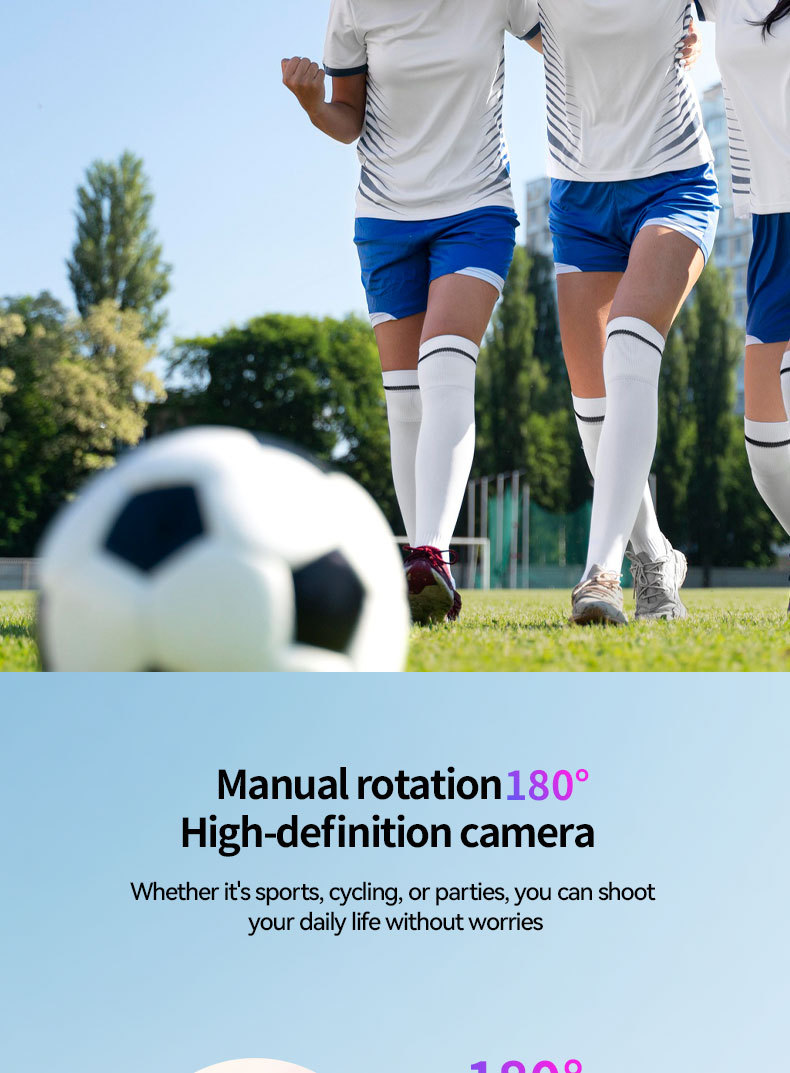 1080P HD Portable Pocket Camera Mini Digital Video Camera,1.9‑Inch Screen Action Camera for Riding Travel Outdoor Recording