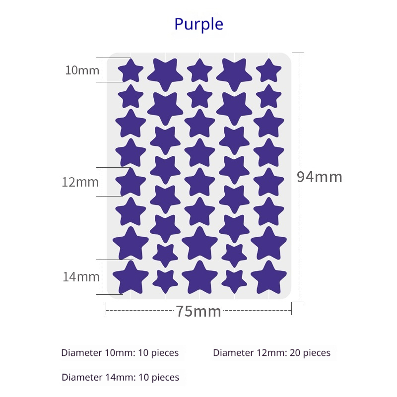 Colorful Star Pimple Patches, Hydrocolloid Acne Spot Stickers Invisible Blemish Cover Patch For Face Skin Care