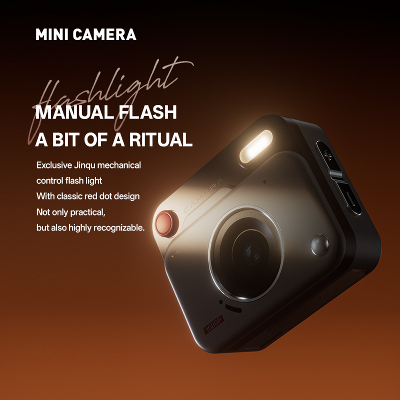 Retro Mini Digital Camera, Portable 1080P Photo Video Cam, Student Pocket Small Camera For Daily Travel