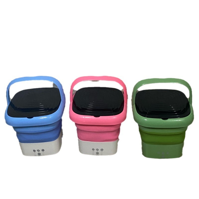 Folding Mini Washing Machine, Portable Small Laundry Washer for Underwear, Socks & Baby Clothes, Ideal for Dorms, Travel and Home Use