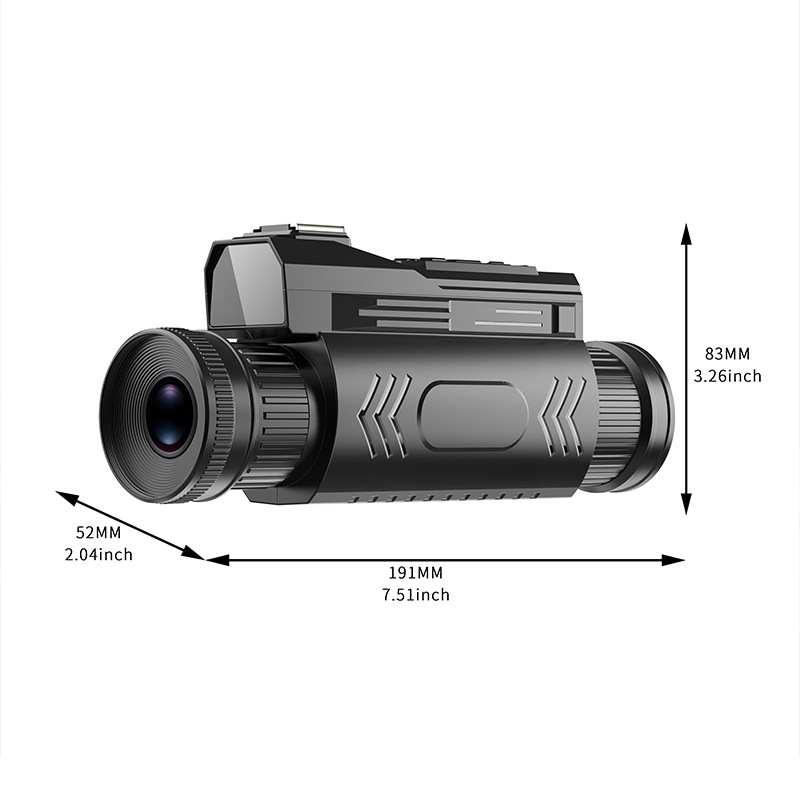 64MP 4K HD Night Vision Monocular, 28X Zoom WiFi Infrared Telescope, Full Color Imaging in Total Darkness, for Outdoor Hunting, Security Patrol & Night Exploration