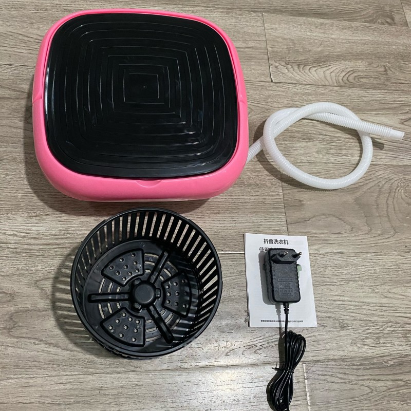 Folding Mini Washing Machine, Portable Small Laundry Washer for Underwear, Socks & Baby Clothes, Ideal for Dorms, Travel and Home Use