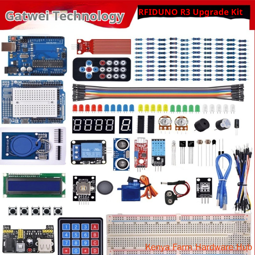 【Genuine Authorization】Arduino Uno R8 microcontroller beginner learning kit, maker education programming development board, sensor module, DIY electronic training for school robot programming