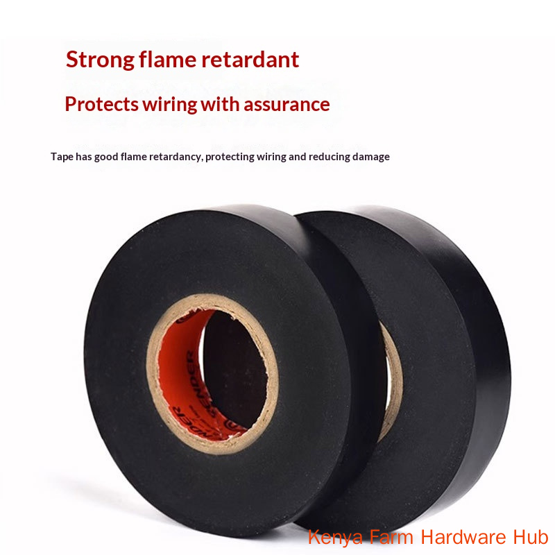 PVC Electrical Insulation Tape for Electricians, High Temperature Resistant Flame Retardant High Voltage Resistant, Strong Adhesive Anti-aging Waterproof Tape for Home Decoration Hydropower Automotive