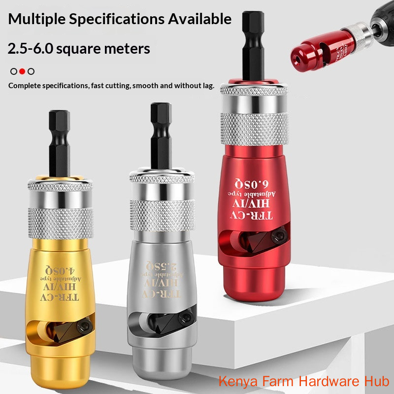 Electric Drill Special Cable Wire Stripper, Adjustable Wire Peeling Tool, Alloy Replaceable Blade Core-safe, Electrician Special Fast Wire Stripping Tool, Multi-spec for Home Decoration & Hydropower