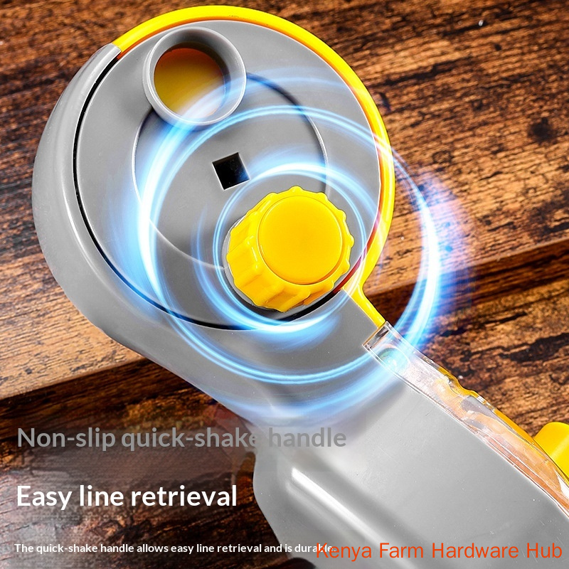 Carpenter Special High-grade Chalk Line Reel, With Level Thickened Drop-resistant, Clear Ink Marking Uniform Ink Adhesion, Home Decoration Woodworking Marking Snap Line Tool, Manual Rewind Chalk Line