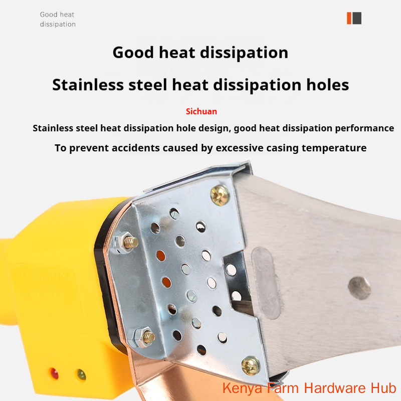 【 Gift Conversion Head 】 Intelligent Hot Melt PPR/PE/PB Water Pipe Constant Temperature Hot Melt Machine for Hydroelectric Engineering Hot Melt Welder Non stick Mold Head Heat Capacity Container