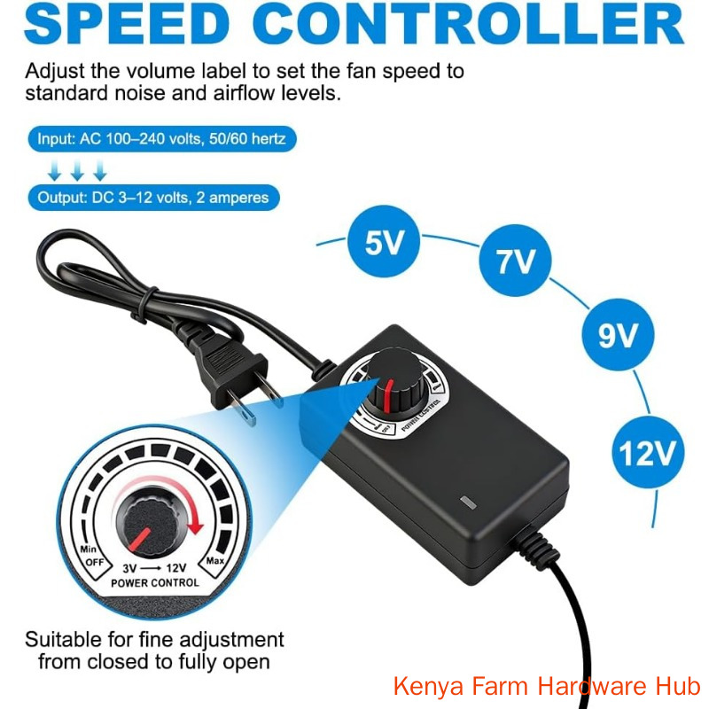 Blower Fan 12V, 97mm x33mm TurbineBlower, AC 220V Powered Centrifugal Fan Blower with Adjustable Speed Controller, Cooling Centrifugal Air BlowerFan, BBQ TurboFan for Grill, Heaters, Picnic