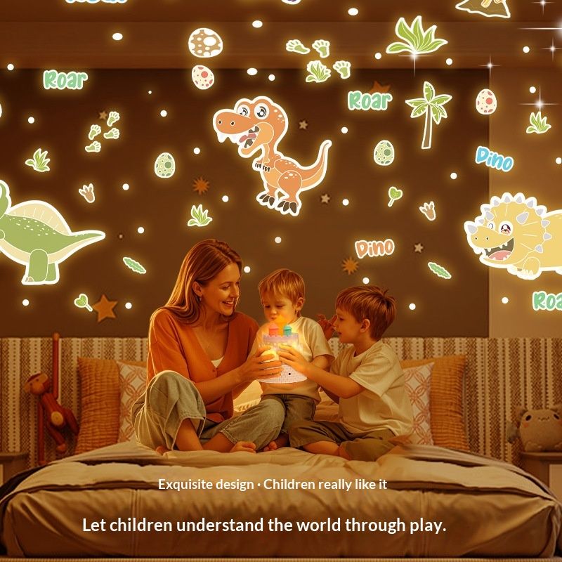 Castle-shaped Kids Projector Light, Bluetooth Storytelling Starry Night Light, Princess & Dinosaur Cartoon Ambience Lamp, Baby Sleep Companion Gift