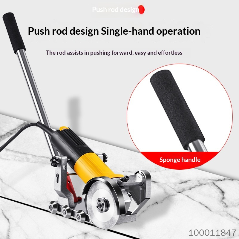 100 Type Angle Grinder to Seam Cleaning Machine Bracket, Tile Grout Cleaning Tool, Strong Cleaning No Tile Damage, Time-saving Efficient Renovation Construction Tool