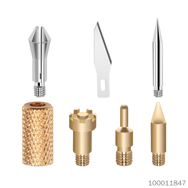 【 71 piece set 】 Temperature adjustable carving soldering iron set ceramic heating core internal thermoelectric soldering iron 60W adjustable temperature and painting tool DIY woodworking carving