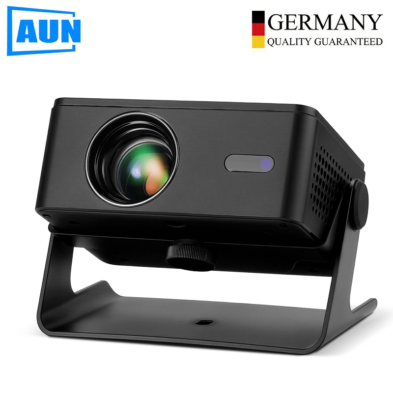 Smart Projector with Stand Built-in Apps, Native 1080P HD 4K Supported, Mini Home Cinema for Bedroom, Portable Outdoor Projector with Auto Focus & Keystone for Android/iOS, Wifi 6& Bluetooth 5