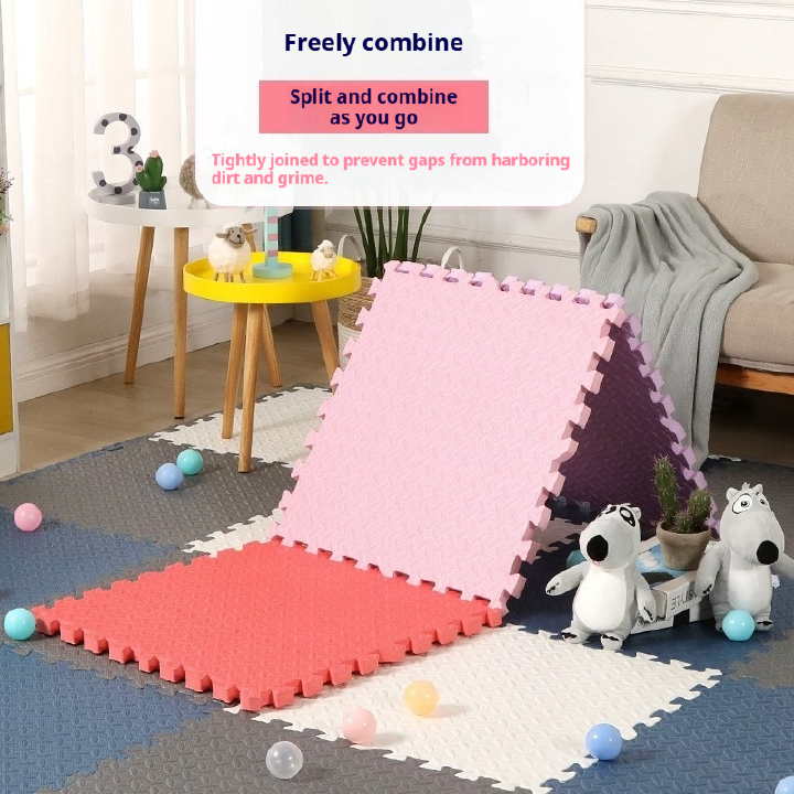 【 Pack of 10 】Self‑Adhesive Interlocking Carpet Tile, Grey‑White Checkerboard Peel‑and‑Stick Floor Mat, Cuttable Non‑Slip Floor Covering for Bedroom & Living Room
