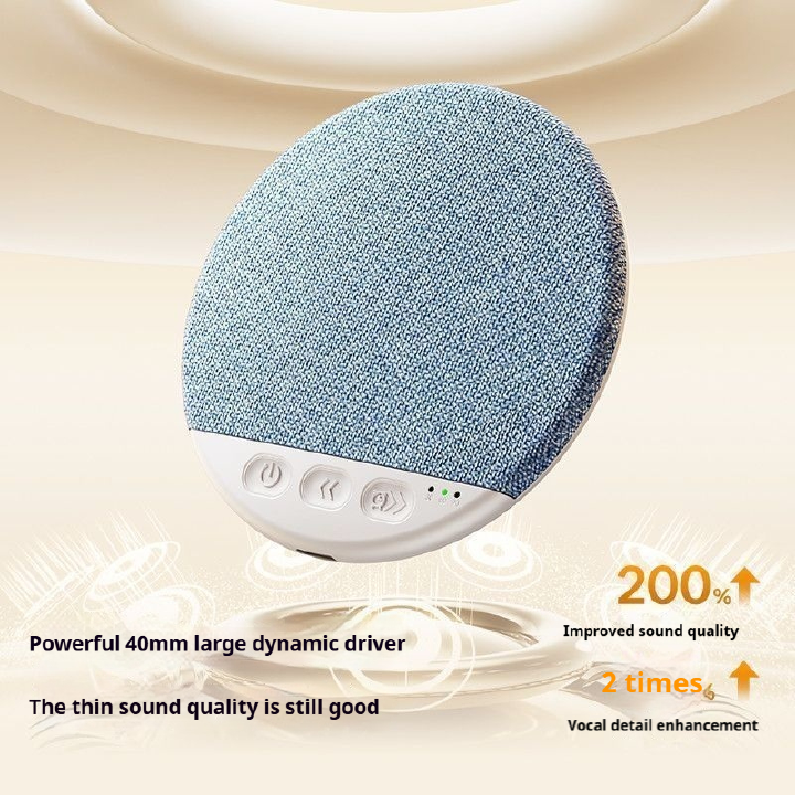 New ultra-thin invisible pillow Bluetooth speaker with white noise for sleep aid, timed shutdown, cinema grade sound quality that doesn't disturb people, portable travel sleep speaker