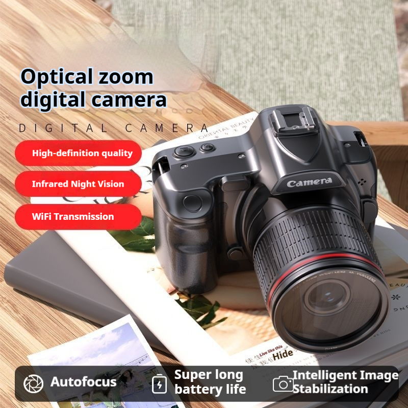 4K WiFi rechargeable 48x digital zoom camera with 96 megapixel periscope high-definition digital camera body anti shake WiFi campus life travel video recording