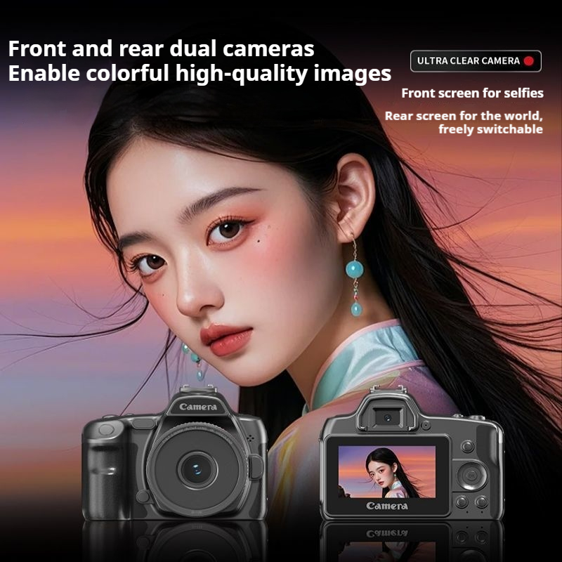4K WiFi rechargeable 48x digital zoom camera with 96 megapixel periscope high-definition digital camera body anti shake WiFi campus life travel video recording