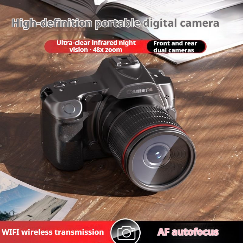 4K WiFi rechargeable 48x digital zoom camera with 96 megapixel periscope high-definition digital camera body anti shake WiFi campus life travel video recording