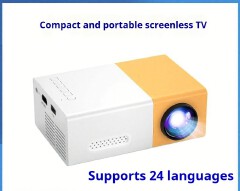 Ultra lightweight pocket mini projector, home outdoor high-definition mini projector, multi interface, multi language, mobile, portable, private cinema equipment