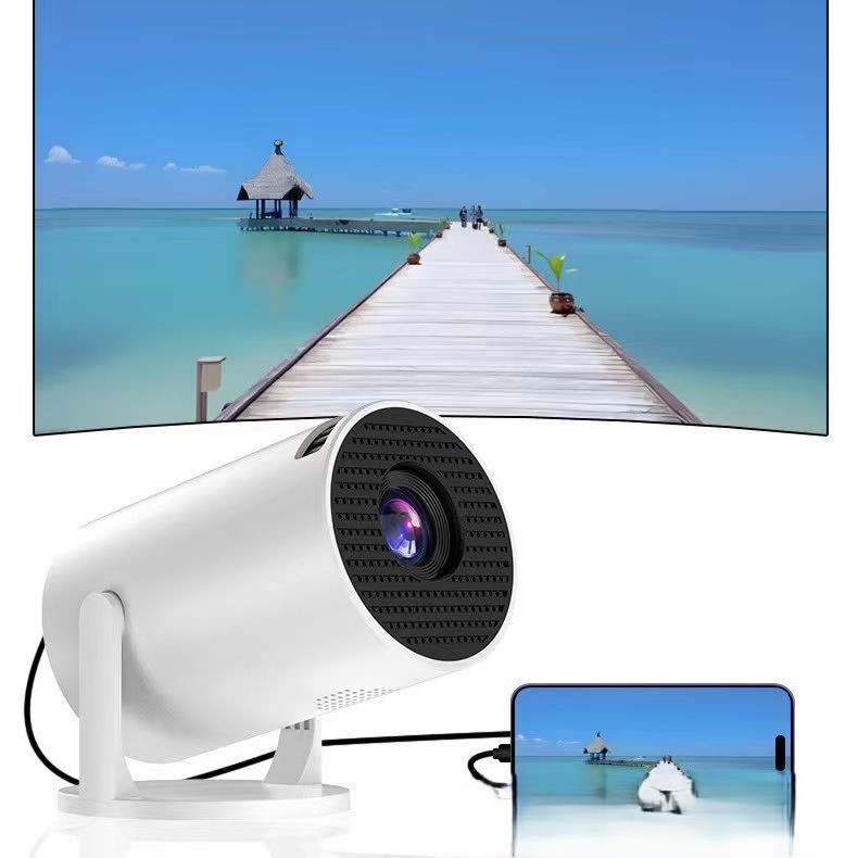 2026 Portable Projector HY300 Wired Wireless Mobile Screen Projection Home 4K HD Projector