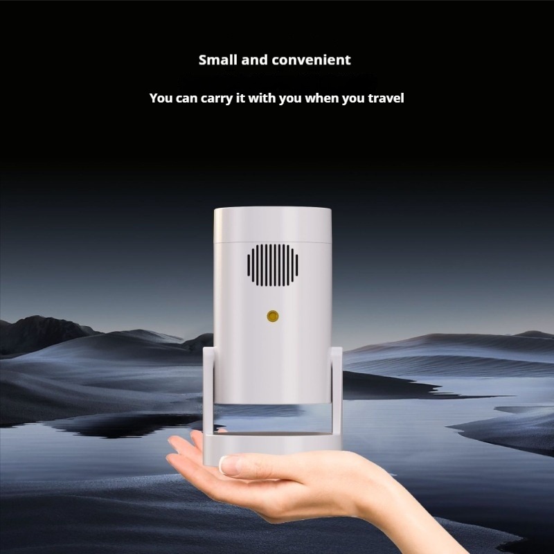 Y2SPRO built-in battery 180 ° free rotation mini projector for outdoor camping, portable home use, wired same screen high-definition projector