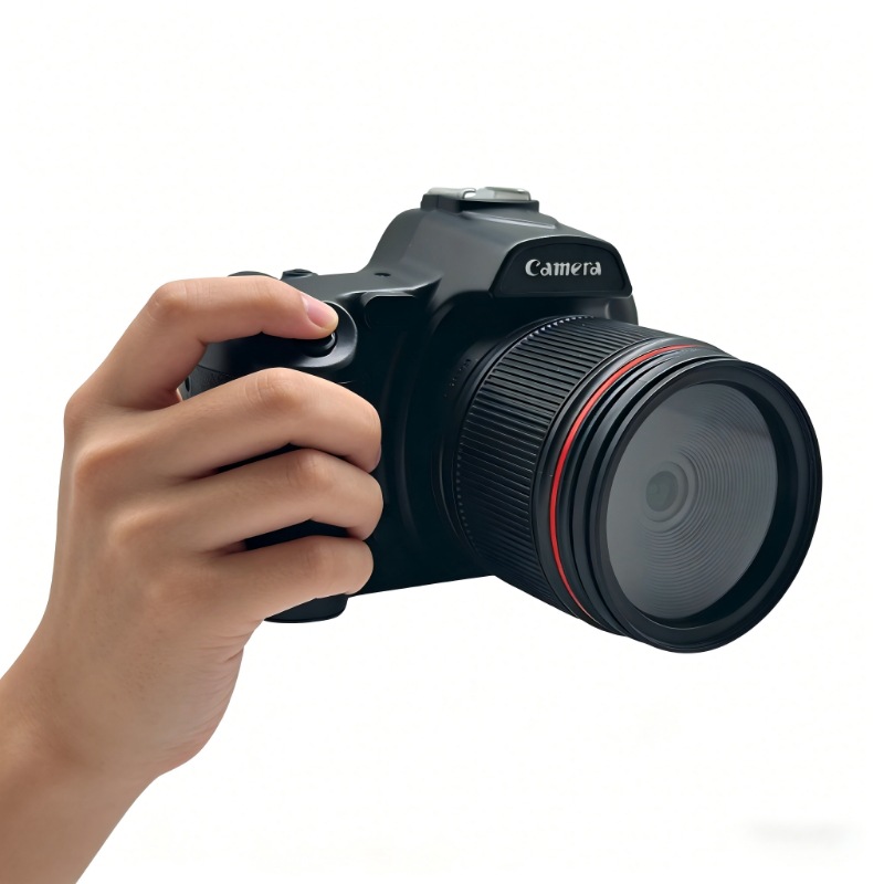 4K high-definition 64 megapixel WiFi digital camera with front and rear dual cameras, IR-CUT night vision interchangeable lens, anti shake vlog mirrorless camera