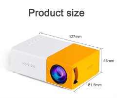 YG300 Mini Home and Children's Projector Dormitory Bedroom Wall Projection Mini Portable Student Projector