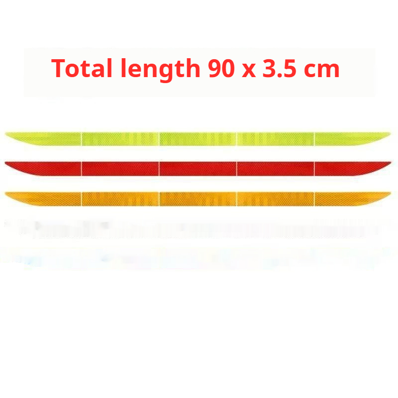 Diamond grade strong reflective car tail warning sticker with continuous tail lights, anti rear end collision night driving safety label sticker