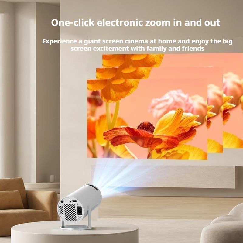 New technology CYP1 universal gimbal projector does not require WiFi connection, wireless automatic screen projection, AI voice automatic correction, high-definition home portable projector