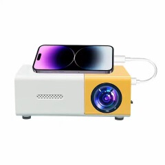 Ultra lightweight pocket mini projector, home outdoor high-definition mini projector, multi interface, multi language, mobile, portable, private cinema equipment