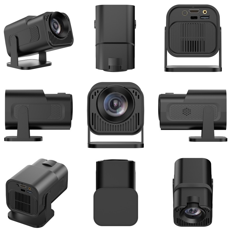 Integrated multi angle rotating bracket mini ultra high definition short focus wall projection home theater projector high-definition wireless same screen portable bedroom wall projection small viewin