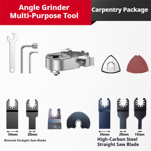 100 Type Angle Grinding Machine Modified Universal Treasure Conversion Head Adapter Woodworking Multi specification Saw Blade Cutting, Polishing, Cleaning Seam Multi functional Accessory Set
