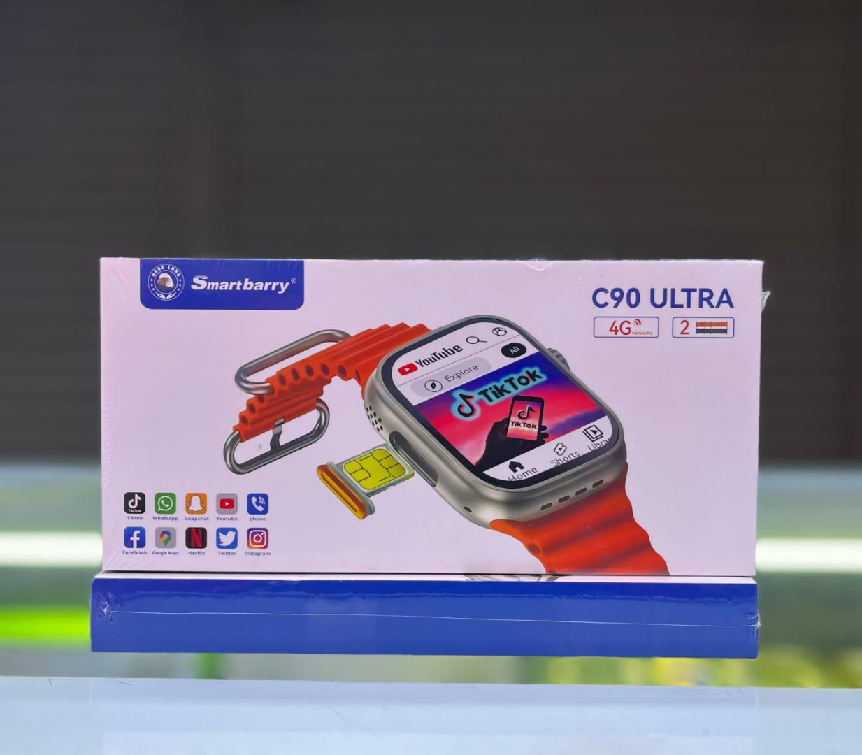 C90 Ultra Smartwatch with Sim Card slot [4gb+64]
