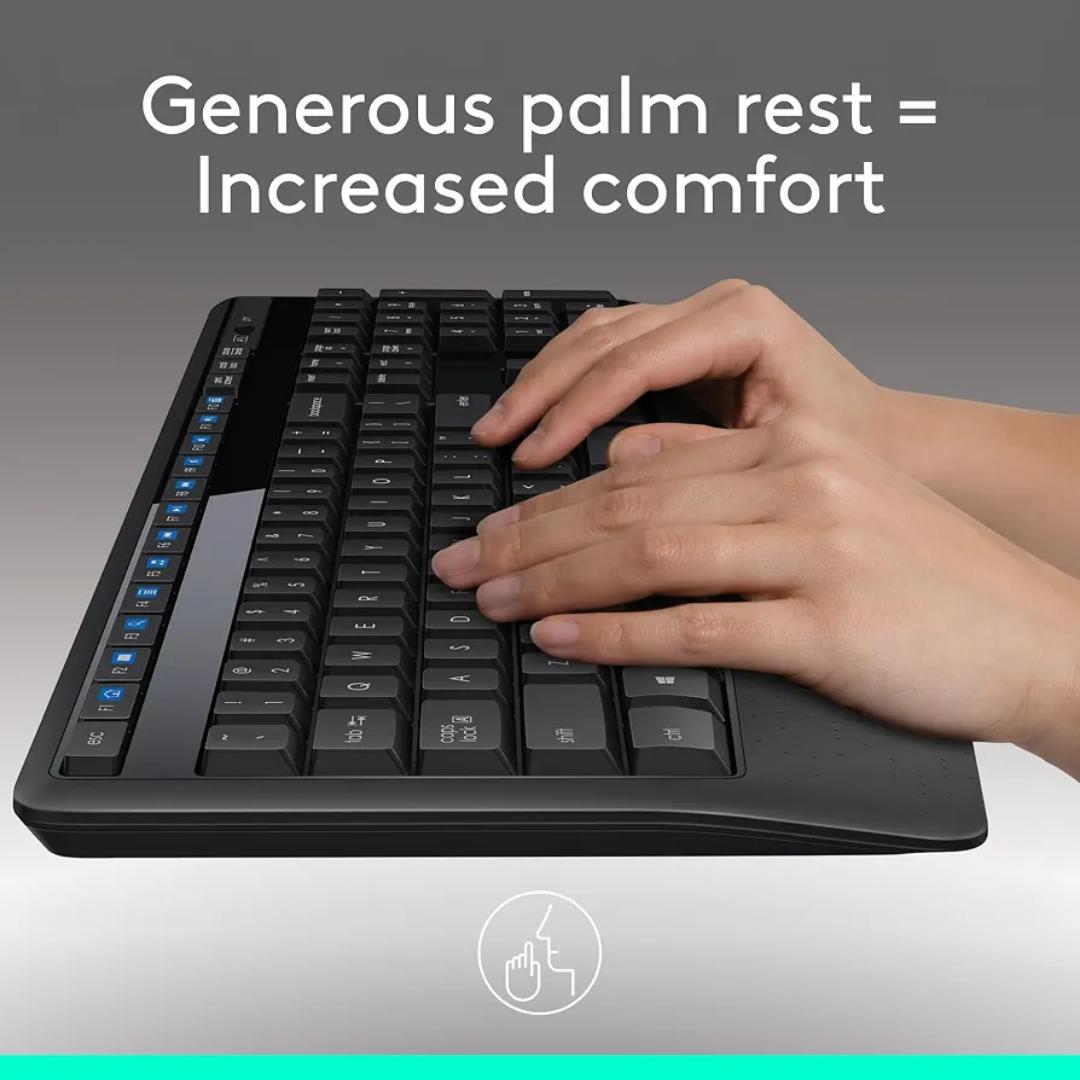 Logitech MK345 Full Size Wireless Keyboard And Mouse Combo