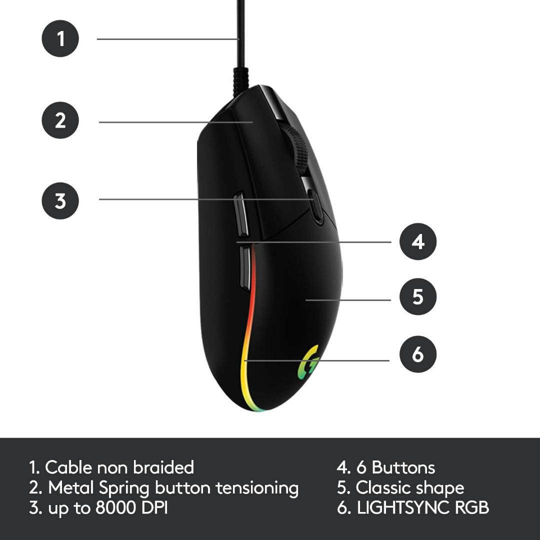 Logitech G102 Wired Optical Gaming Mouse