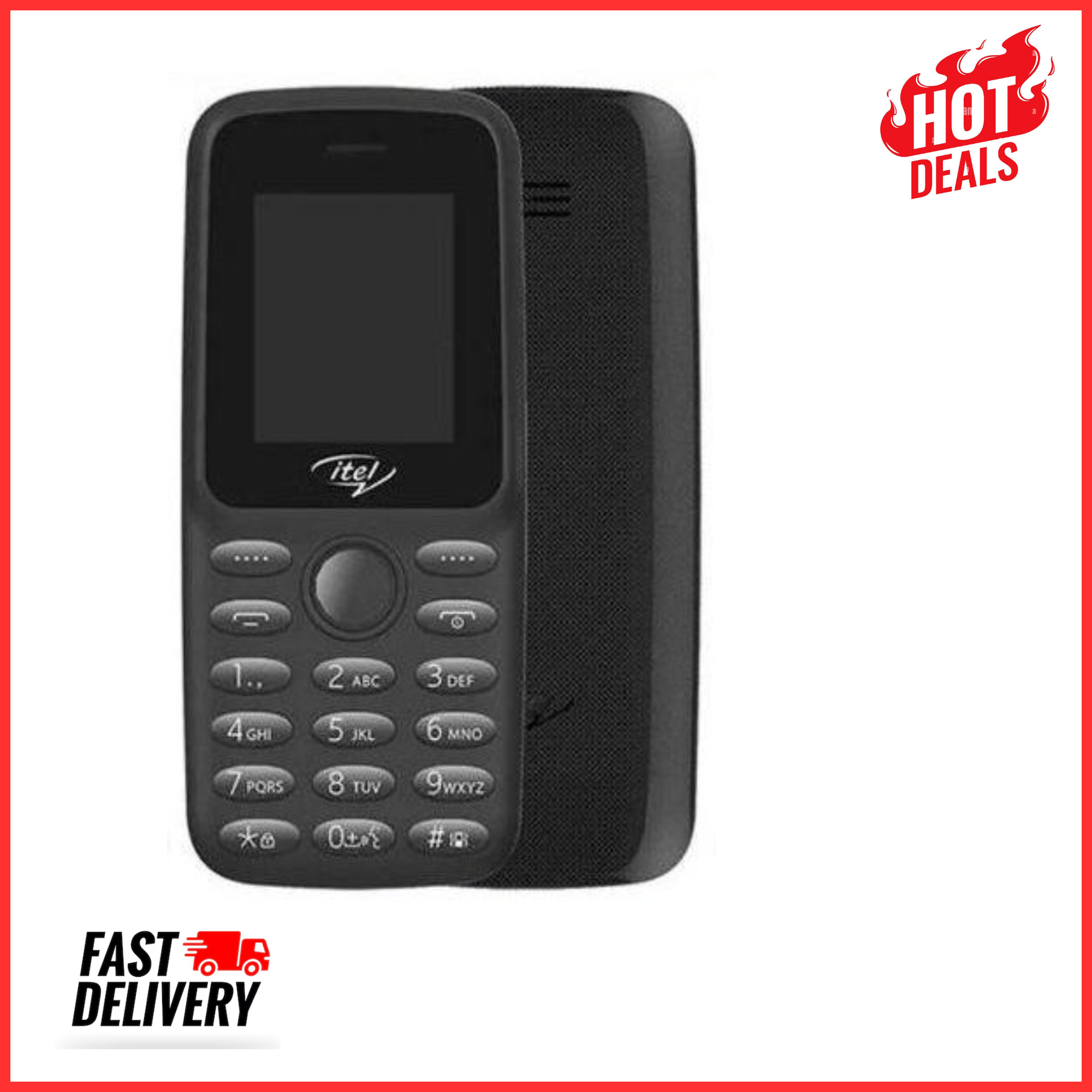 LIMITED DISCOUNT !!BRAND NEW ITEL 2163 1.8" Display Wireless FM Dual SIM Opera Mini Bright Torch Kabambe Button Feature Phone King Talker with 2000 Contacts Memory, Long-Lasting Battery