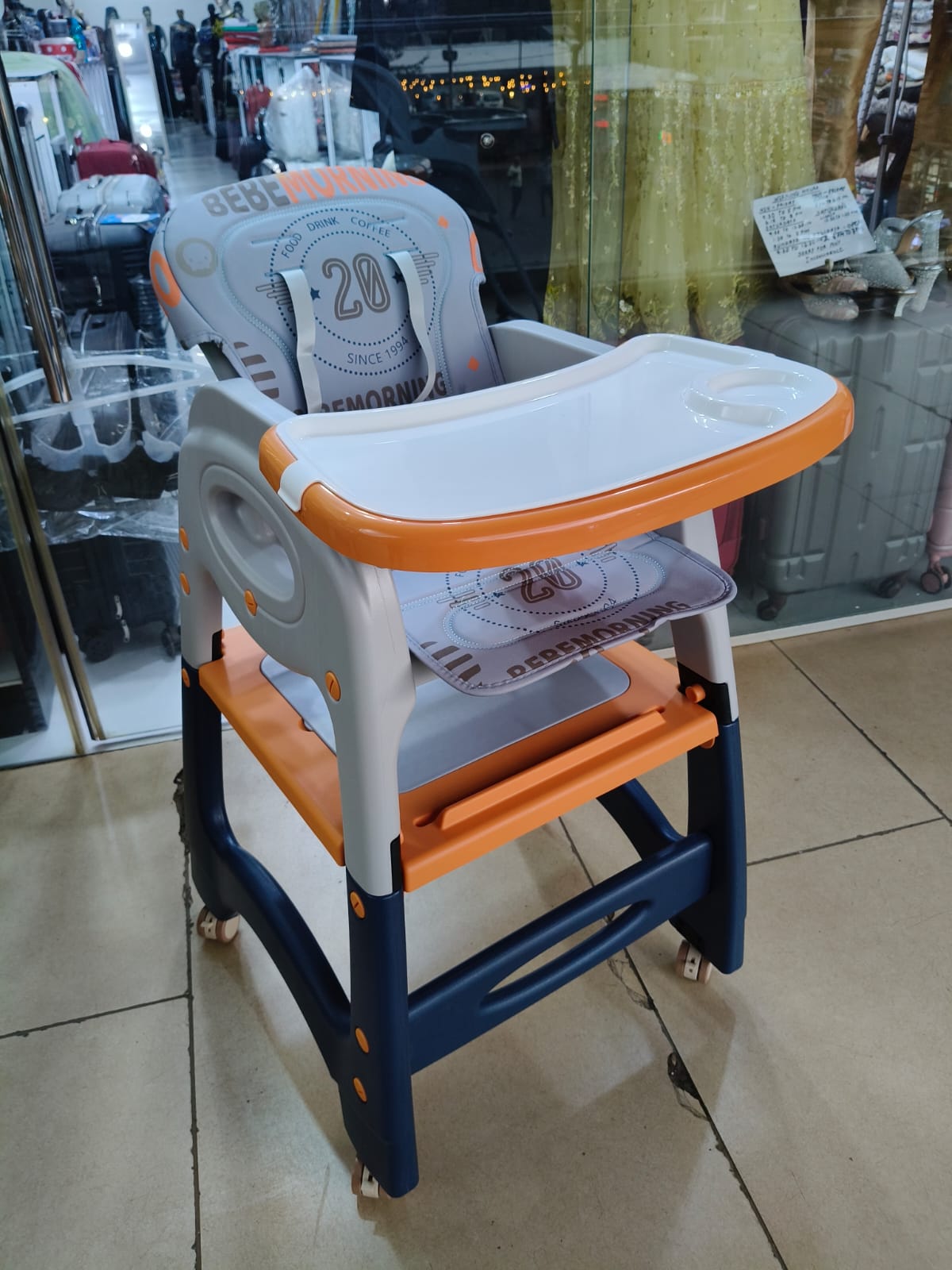 3 in 1 Baby Feeding Chair Convertible High Chair with Booster Seat & Toddler Chair – Adjustable Multi-Functional Feeding Chair for Kids Dining, Safety Harness & Easy Clean Tray