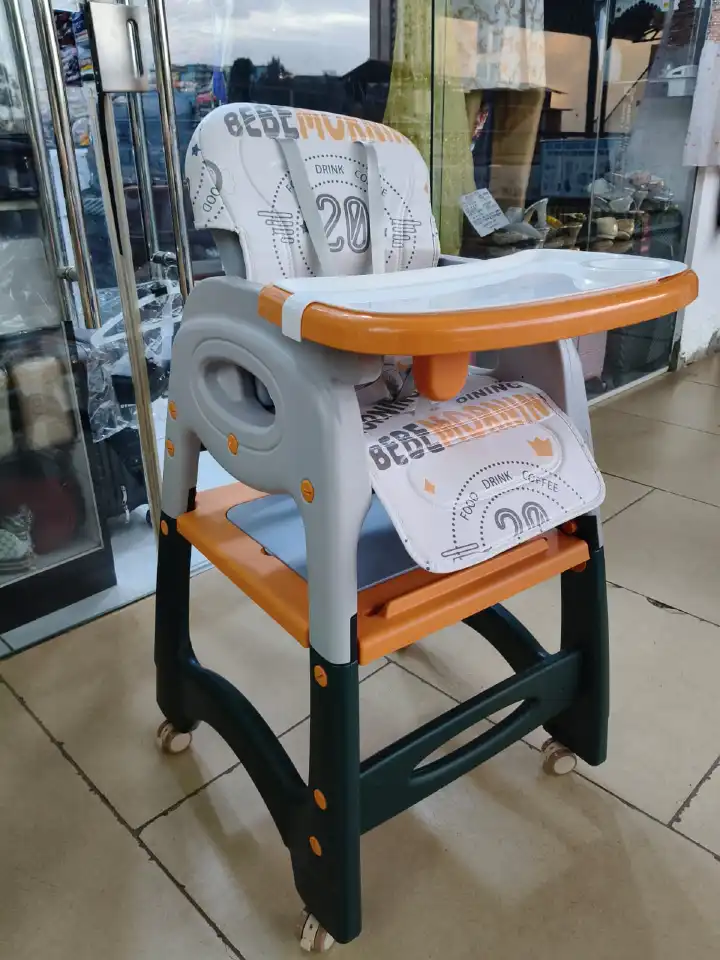 3 in 1 Baby Feeding Chair Convertible High Chair with Booster Seat & Toddler Chair – Adjustable Multi-Functional Feeding Chair for Kids Dining, Safety Harness & Easy Clean Tray