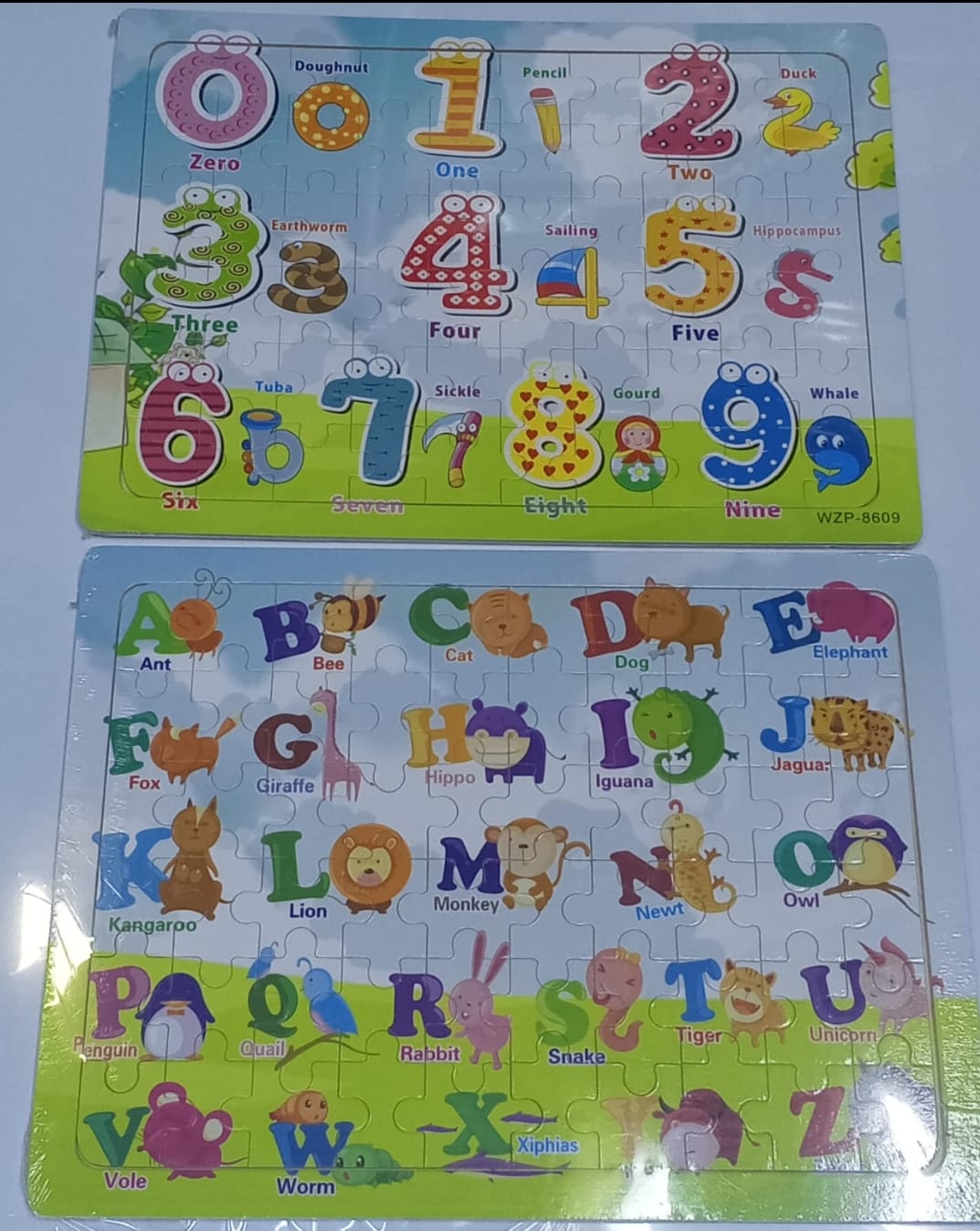 Wooden Numbers & Letters Puzzle Set – Educational ABC & 123 Montessori Learning Board Toy for Kids Early Childhood Development, Alphabet Recognition, Counting Skills, Cognitive Growth, Safe Durable Wo
