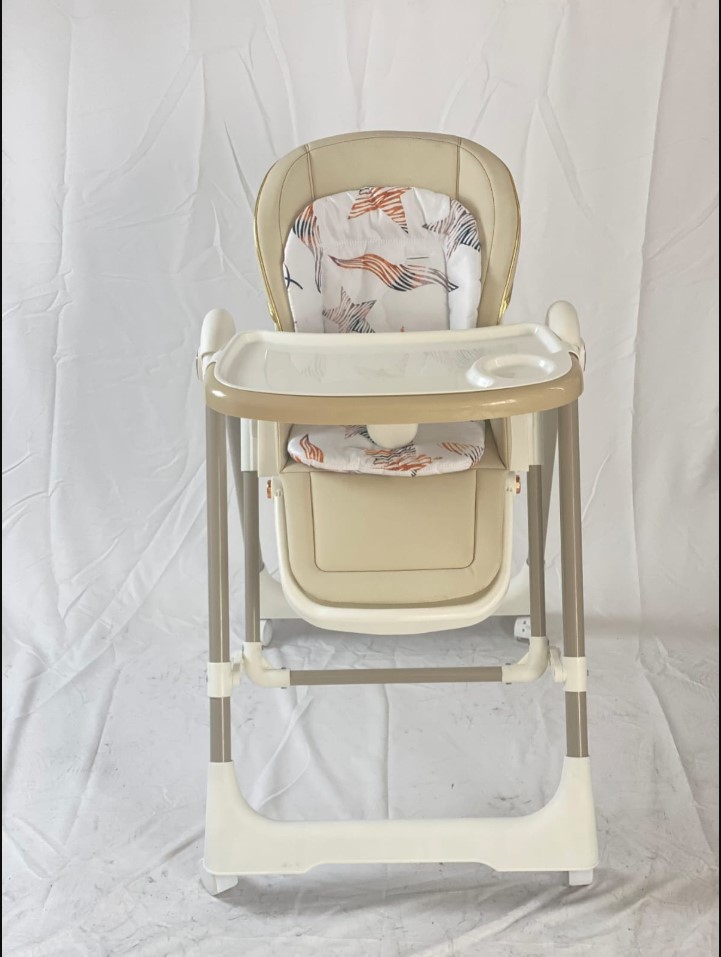 Manual Swing High Chair 2-in-1 Baby Feeding Chair & Rocking Swing – Adjustable Recline, Foldable Design with Removable Tray, Safety Harness & Padded Seat for Infants – Comfortable Feeding & Soothing C