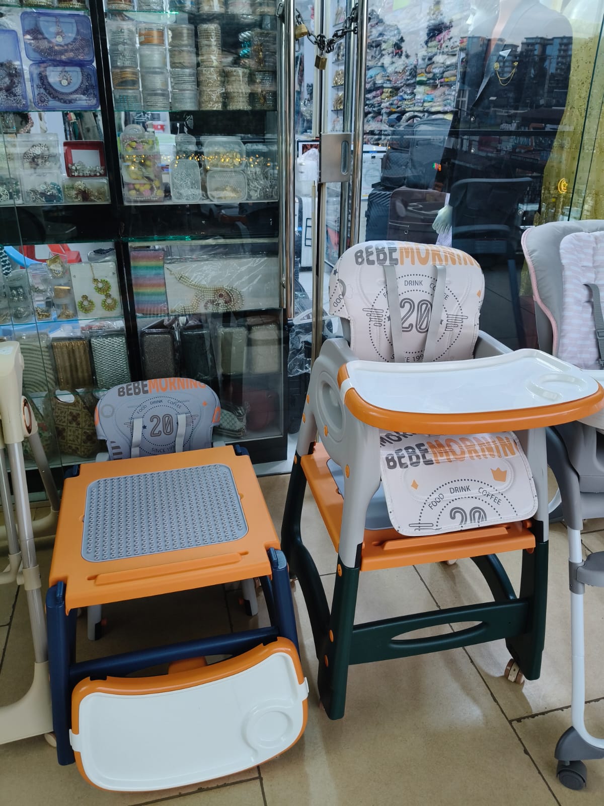 3 in 1 Baby Feeding Chair Convertible High Chair with Booster Seat & Toddler Chair – Adjustable Multi-Functional Feeding Chair for Kids Dining, Safety Harness & Easy Clean Tray