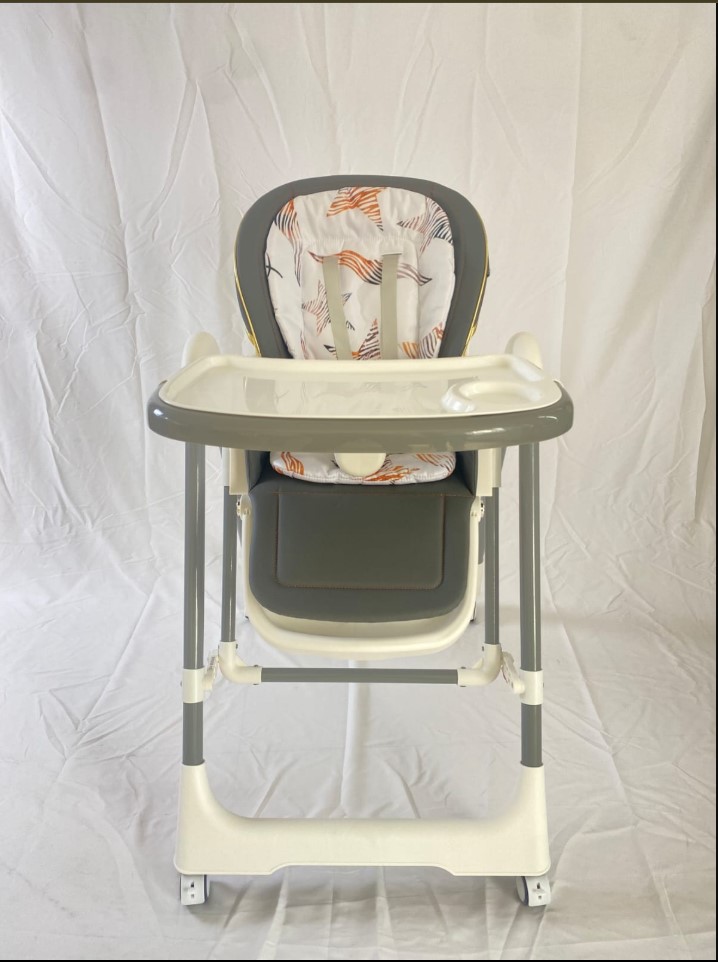 Manual Swing High Chair 2-in-1 Baby Feeding Chair & Rocking Swing – Adjustable Recline, Foldable Design with Removable Tray, Safety Harness & Padded Seat for Infants – Comfortable Feeding & Soothing C