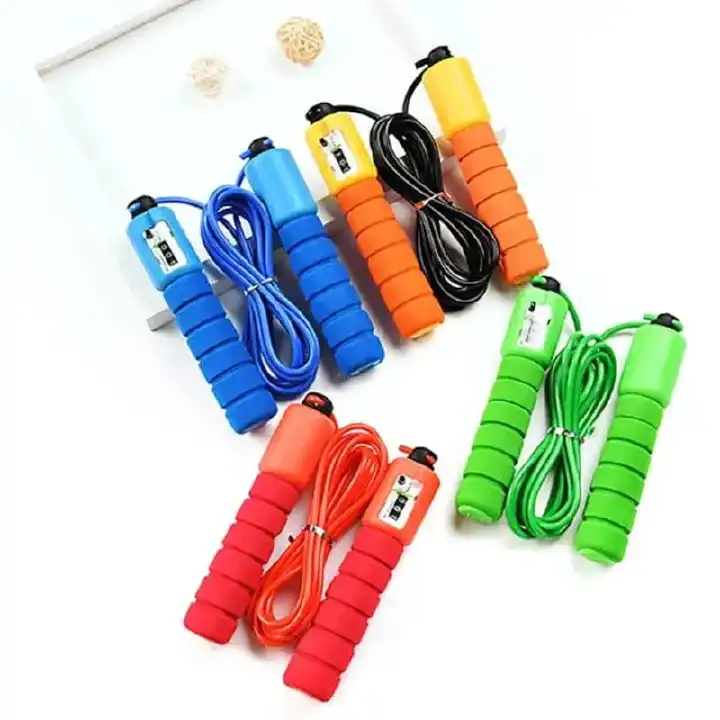 Skipping Rope Counting Jump Rope Cardio Workout Exercise Fitness Training Portable Full Body Exercise Equipment Home Gym